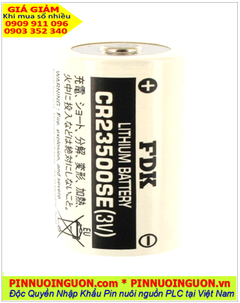 Pin CR23500SE _Pin FDK CR23500SE; Pin nuôi nguồn FDK CR23500SE lithium 3v 5000mAh _Xuất xứ Nhật